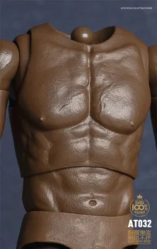 AT032 в присъствието на 1/6 мащаб черна кожа за мъже мускул на тялото AT020 обновената версия на Модел за 12