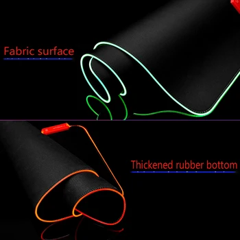 ZSUXTC RGB подложка за мишка студена светлина LED промяна на цвета на USB зареждане ден малката червена шапчица и Сивият Вълк анимация компютърна маса