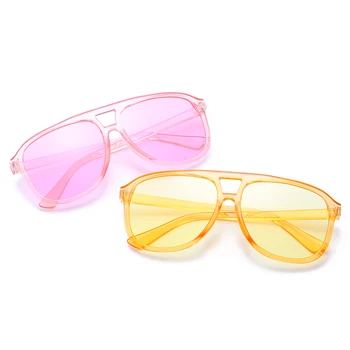 2019 Мода Бонбони С Цвят На Слънчеви Очила За Жени На Океана Лещи Слънчеви Очила Мъжки Пластмасови Пилот Слънчеви Очила Ретро Лещи Oculos Feminin