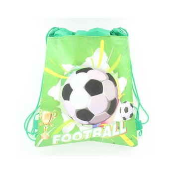 Футбол нетъкан текстил Drawstring чанта раница за деца на Рожден Ден полза подарък пътуване Shopbag 34 * 27 см