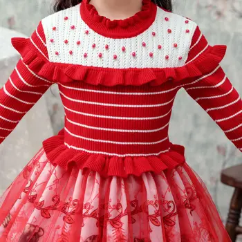 Открийте Облекла За Момичета 2020 Пролет Есента Рокля С Дълъг Ръкав На Сватбена Детски Официални Рокли За Момичета Дрехи Облечи Принцеса 4-10 Години