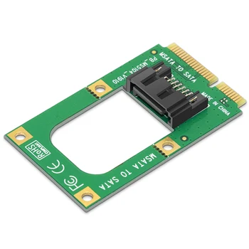 MSATA to SATA Converter Карта Mini SATA to 7-Pin SATA Extension Adapter Full-high Half-size for 2.5