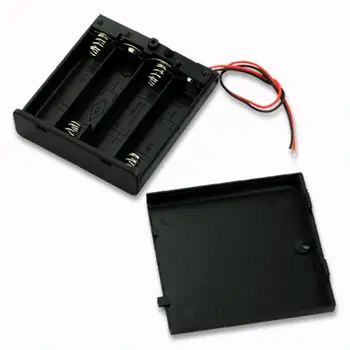 YCDC 2/3/4 съдържа 14500 & 10440 стандартен притежателя на шлица на батерията е случаят с ключа за батерии AA / AAA скоростна плевнята 6V 3volt кутия ABS