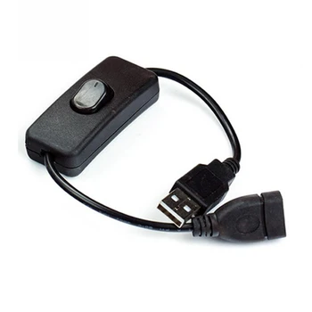 USB кабел 28 см с ON / OFF кабел за зареждане ключ превключване за управление на захранването led лампа Power Line на склад Dropshipping