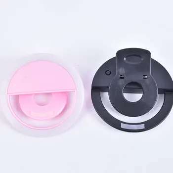 USB-зареждане LED Selfie мобилен телефон обектив преносим Флаш пръстен светлина за повечето модели мобилни телефони