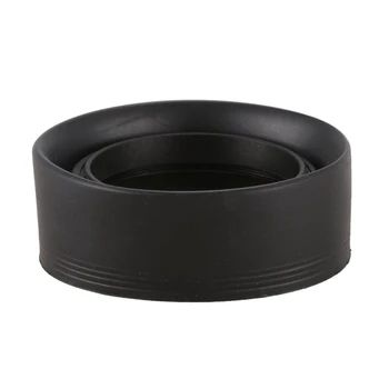 52 мм, 3-степенна сгъваема гума сенник за обектив Canon обектив 50/1.8 Nikon 18-55 50/1.8 D