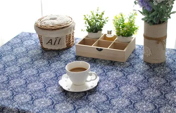 BZ315 нео-класически стил на японската синя печатна покривки покриване на домашно приготвени ястия, чай кърпа в памучна покривка