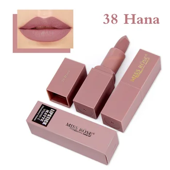 Нови Лабиален Червилото За Жени Секси Brand Устни Color Cosmetics Waterproof Long Lasting Miss Rose Гол Lipstick Matte Color Makeup
