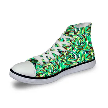 YELLOWPODS художествена пеперуда прилив персонализирате обувки на високи горни обувки предлагат снимки, които обичате за проектиране