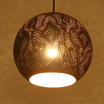 Ретро скандинавски порест окачен лампа creative black iron drop light лампи led e27 за ресторант хотели кухня кафенета