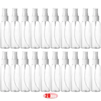 20pcs 60 мл пластмасов спрей за еднократна употреба пътуване бутилка празни козметични контейнери спрей етерично масло парфюм
