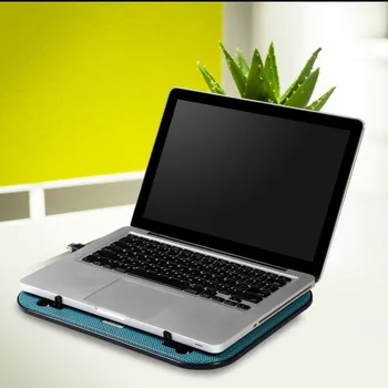 Горещ Usb Powered лаптоп охлаждаща поставка 2 въздушен вентилатор с ниско ниво на шума USB Powered компютър Notbook Cooler стойка