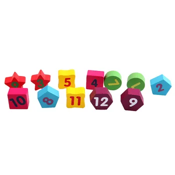 Бебешки Детски Дървени Играчки Цифрови Геометрични Часове Забавни Играчки Блокове Играчки
