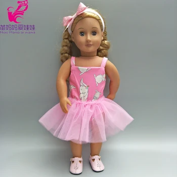 Кукла балетное рокля за 43 см детски кукли лилаво танци принцеса рокля за 18 инча момиче кукла рокля дрехи дропшиппинг