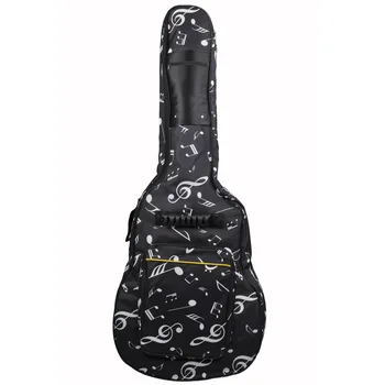 BATESMUSIC водоустойчив плат Оксфорд двойно зашити меки ремъци Gig Bag чанта за носене китара за 40/41 инча