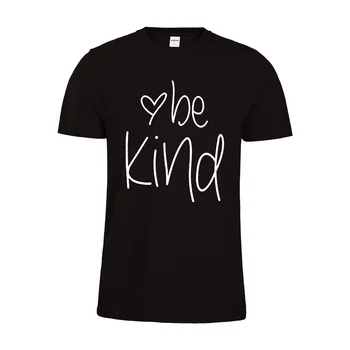 Christian be Kind Letters Print Women Black Cotton Tshirt Casual Смешни T-shirt For Lady Момиче Топ Tee Drop Ship y2k top