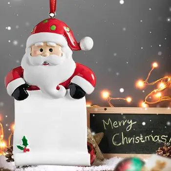 Коледа Дядо Коледа Взима Пергаментный Свитък Коледна Декорация Висулка Украса На Коледната Елха Коледна Украса Навидад 2020
