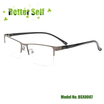 Бизнес очила 2020 нов BSX0007 нова стоманена рамка по-добре себе си мъжки метални очила с голямо лице оптични очила на едро