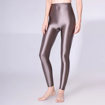 XCKNY фитнес панталони бързо съхнещи ярки ликра ликра масло от блестящи, секси стегнати спортни панталони с висока талия хип лифтинг