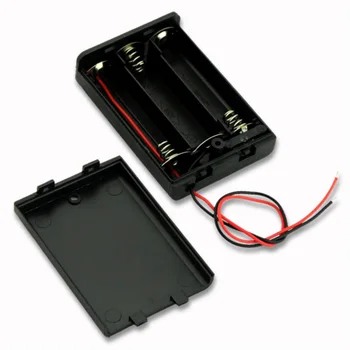 YCDC 2/3/4 Пакети 14500 & 10440 battery Standard Slot Holder Case With Switch for AA / AAA batteries box Stack 6V 3volt Box ABS