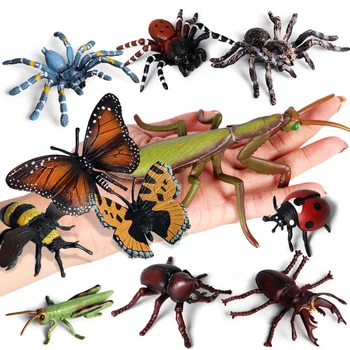 Моделиране мини светът на насекомите е детска Наука и образование когнитивни фигурки действия животински свят модел играчки за деца, подарък