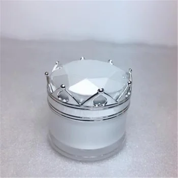 Крем Jar Корона Форма На Пластмасата За Еднократна Употреба Празна Бутилка От Лицето На Очите Лосион Контейнер За Пътуване И Нокти Грим Гърне
