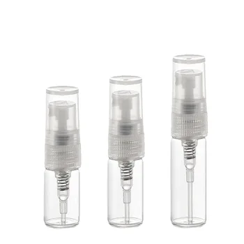 20pcs за еднократна употреба 2 ml 3 мл 5 мл мини преносим етерично масло стъкло спрей бутилка празни стъклени бутилки парфюм