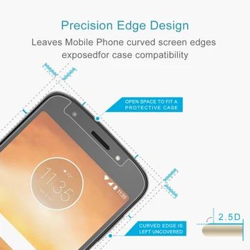 За Motorola Moto E5 Play 0.26 mm 9H повърхностна твърдост 2.5 D взрывозащищенная темперирано стъкло екранната филм