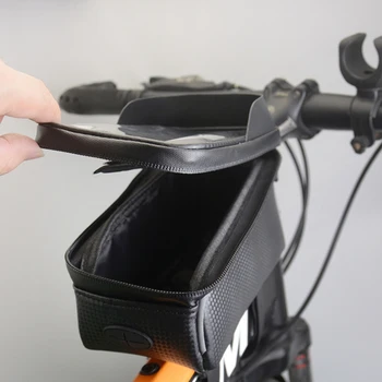 Велосипедна чанта на предната тръба под наем телефон чанта натиснете Sn седельная чанта водоустойчива велосипедна рамка с 6.8 инча МТБ чанта за аксесоари
