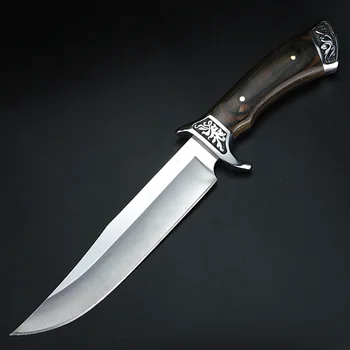 Открит нож високо качество SA48 стомана военен спасителния нож Див нож за оцеляване и къмпинг EDC работници тактически нож
