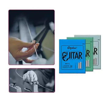 В продажба на 1 комплект Практикованной никелиран струни за електрическа китара шестоъгълен въглеродна стомана, бронз ярка най-новите