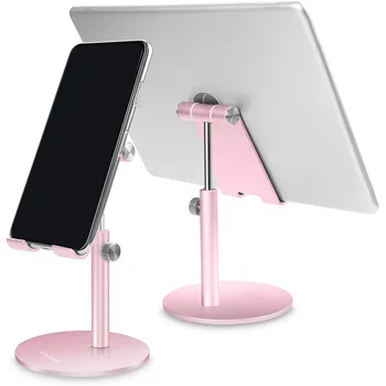 Поставка за таблет/телефон,телескопичен регулируем,универсален многоугольная алуминиева стойка, съвместима с вашия смартфон/таблета/iPad