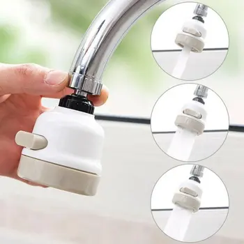 2020 Booster Faucet Bubbler С 3 Режима На Пръскане На Избор С Плосък Дизайн На Устата Въртене На 360 Градуса Супер Икономия На Вода