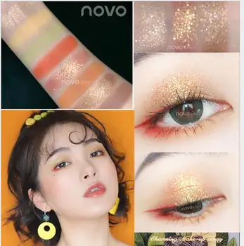 NOVO 8 Matte Color Natural Eye Shadow Palette Beauty Glazed Professional Long Lasting Glitter Makeup Eyeshadow Palette T1324
