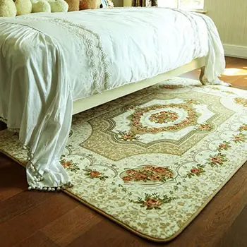 Правоъгълен килим, килими за хола европейски стил мат етаж модерен дом малка странична масичка