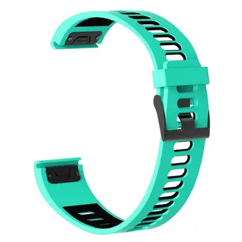 Силиконов каишка за китката два цвята каишка за часовник Fenix 5/5 Plus/Forerunner 935/945