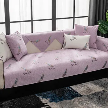 Прост тъкани от шенилна диванные седалките разтегателен диван делото нескользящая калъф памук стеганое седалка, разтегателен кърпа за хол