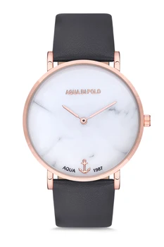 2020 top Brand Luxury Fashion дамски сиви кожени Кварцов ръчен часовник Clock APL99B5219D02 Aqua di Polo 1987