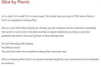 Slice by Pierric-магически трикове онлайн инструкция