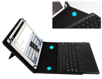 Свалящ безжична клавиатура Bluetooth универсален 10,1 инчов калъф за Samsung Galaxy Note 10.1