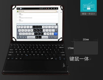 Свалящ безжична клавиатура Bluetooth универсален 10,1 инчов калъф за Samsung Galaxy Note 10.1