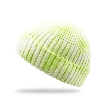 Нова удебелена капачка есен и зима реколта вязаная капачка Tie-dye градинска хип-хоп шапка кофа шапка зимна шапка шапчица