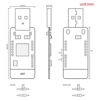 1 бр CC2531 2.4 GHz ZigBee модула USB Dongle анализатор PA LNA USB порт MCU RF предавател приемник