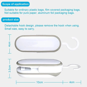 2 пакет мини чанта за мерки и теглилки, Термосвариватель, 2020 актуализация на версия 2 в 1 Термосвариватель и нож ръчен преносим чанта герметизатор
