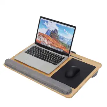 Преносим лаптоп бюро тава лаптоп маса с подложка за мишка китката подкрепа възглавници преносим лесен Lapdesks таблет Притежателя на телефона