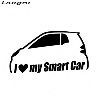 Langru аз обичам да си умен автомобил броня прозорец винилови стикери етикети Fortwo Сладко Jdm
