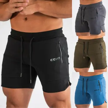 Летни Къси Панталони Мъжете 2020 Ежедневни Панталони На Топене На Фитнес Тренировка Плажни Шорти За Мъже Дишащи Памучни Спортни Къси Панталони