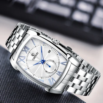 CHENXI часовници Мъжки кварцов военни ръчен часовник от неръждаема стомана мъжете са топ марка за мода хронограф водоустойчив мъжки часовници бизнес