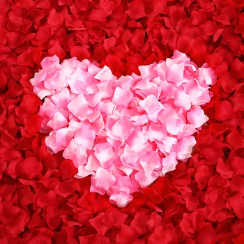 Серия 200 бр. нови различни цветове изкуствена коприна цвете полиестер сватбата листенца от рози е парти декор на цветя