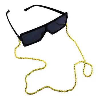 Модни метални вериги за очила дамски слънчеви очила притежателя колие очила за четене нескользящий каишка позлатени аксесоари за очила